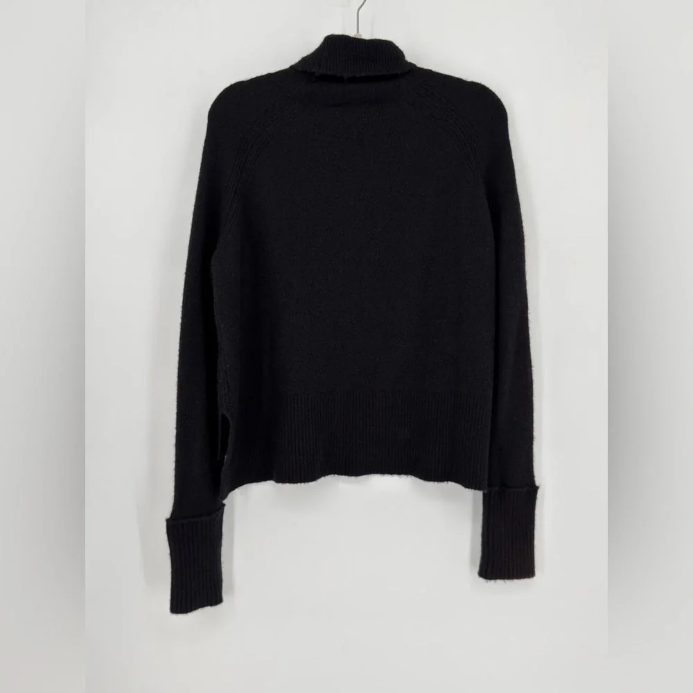 J. Crew Merino Wool - Alpaca blend Black Turtleneck Sweater